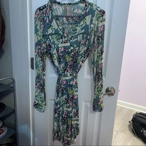 Anthroplogie Dolan Patterned Longsleeve Dress